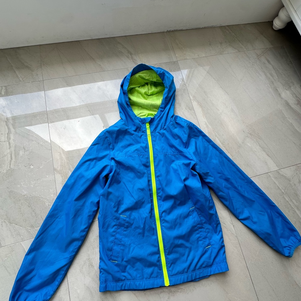 Cat & Jack Green Jacket with Blue Trim
